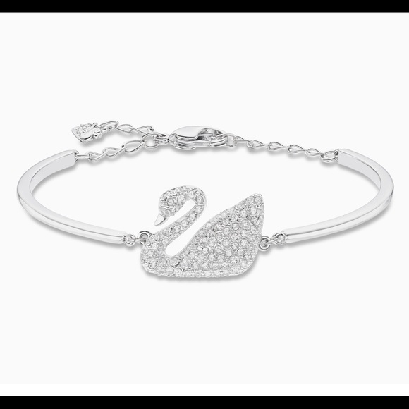 Authentic Swarovski Swan Bangle bracelet - Picture 1 of 8